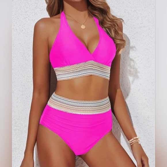 Yonique Women's Tummy Control Bikini #412 - Picture 5 of 15